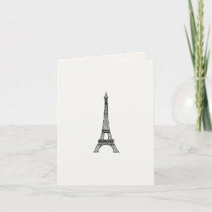 Customizable_Paris_Eiffel Tower Card