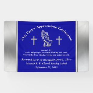 Customizable Pastor Appreciation Party Banner