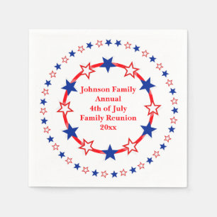 Customizable Patriotic Party Essentials Napkin