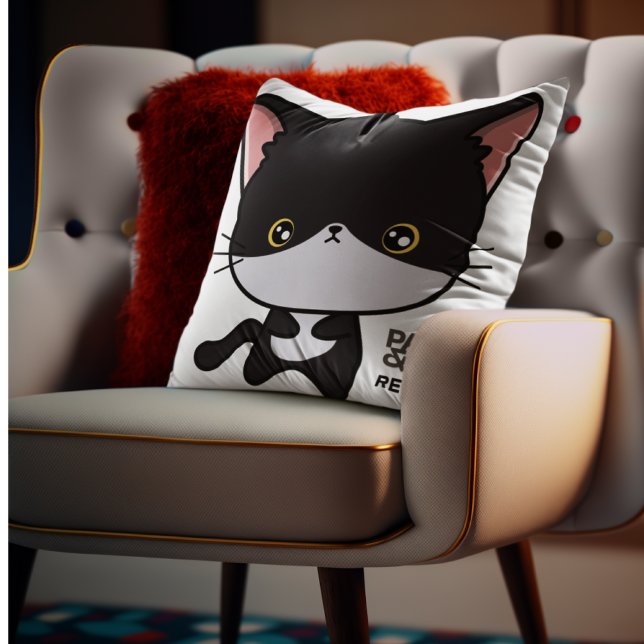 Customizable Paws & Relax Cat Cushion (Creator Uploaded)
