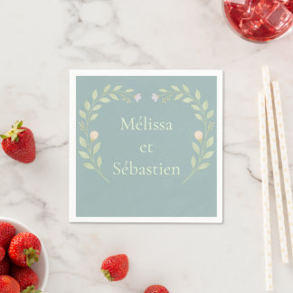 Customizable personalized napkins for wedding