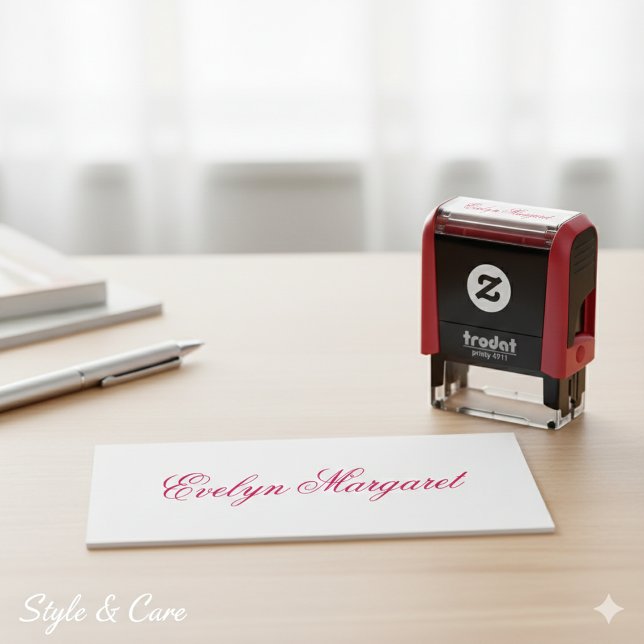 Customizable Personalized Stylish Name Self-inking Stamp (Customizable Personalized Stylish Name Self-inking Stamp)