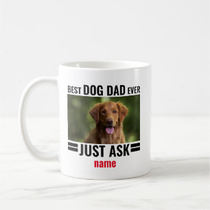 Customizable Pet Photo Best Dog Dad Ever Funny  Coffee Mug