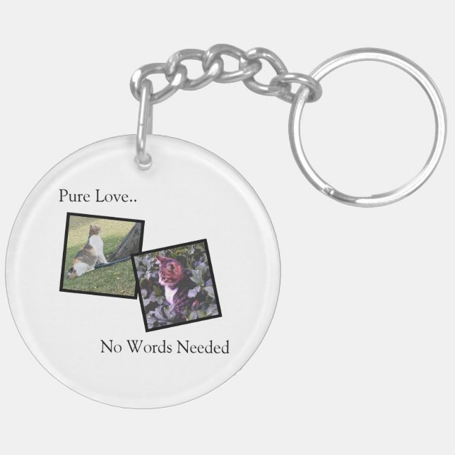 Customizable Pet Photo Keychain (Back Left)