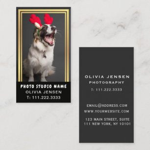 Customizable Pet Photography business card