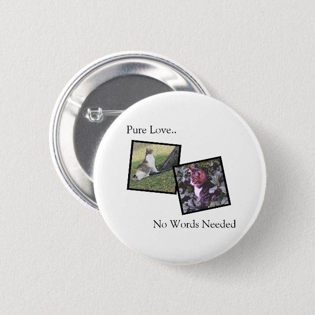 Customizable Pet Pin Button (Front & Back)