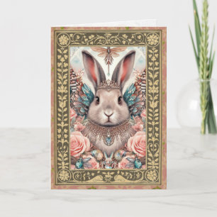 Customizable Photo Frame Card - Birthday Bunny 2