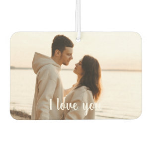 Customizable Photo 'I Love You' Valentine's Day  Car Air Freshener