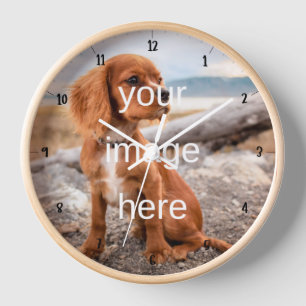 CUSTOMIZABLE PHOTO LARGE CLOCK