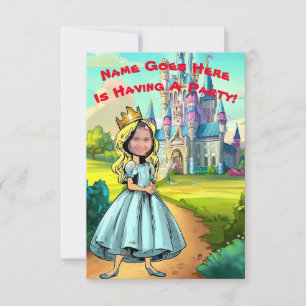 Customizable Photo Princess Party Invitation