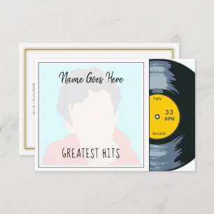 Customizable Photo Record Sleeve Party Invitation