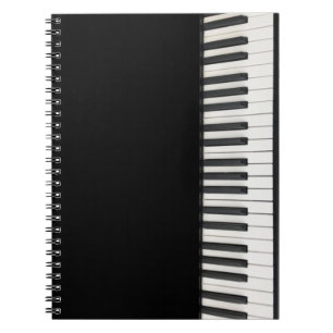 Customizable Piano Keys Notebook