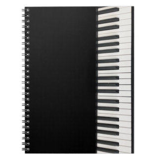 Customizable Piano Keys Notebook
