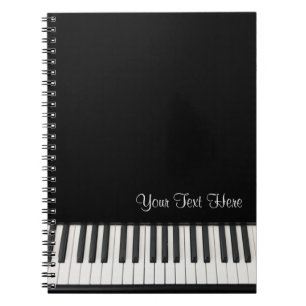 Customizable Piano Notebook