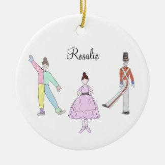 Customizable  Polichinelle/Soldier/Party Girl Ceramic Tree Decoration