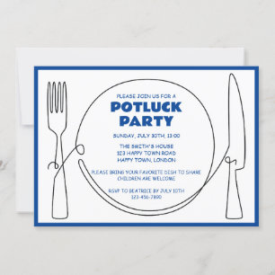 CUSTOMIZABLE POTLUCK PARTY INVITATION