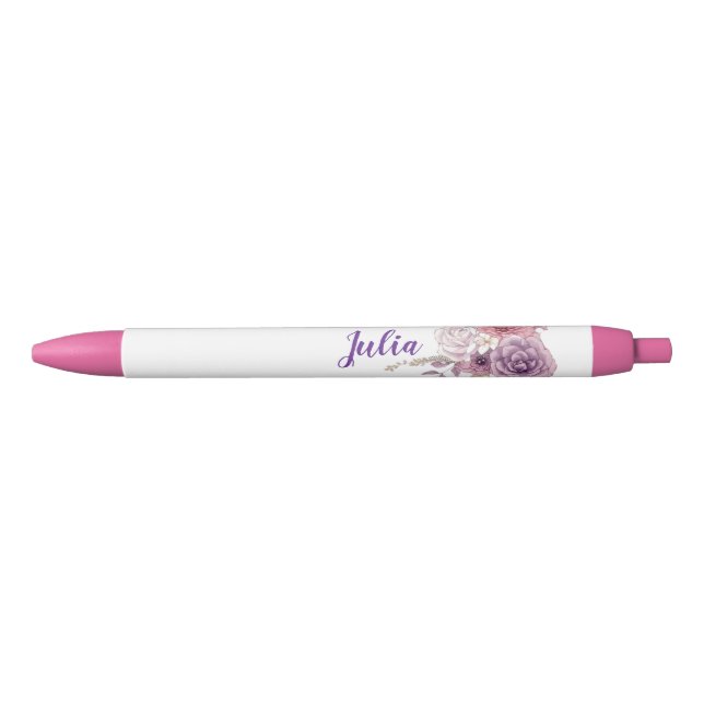 Customizable Pretty Petals Floral Pen (Front)