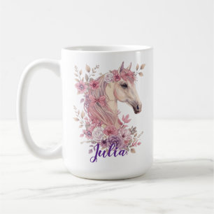Customizable Pretty Ponies and Petals Coffee Mug