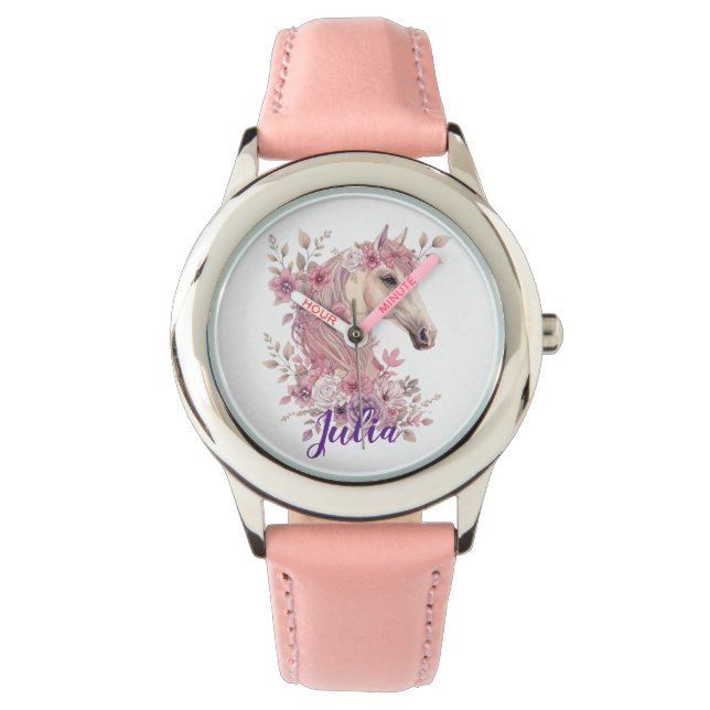 Customizable Pretty Ponies and Petals Watch (Front)