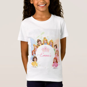 Customizable Princess Girl Birthday T-Shirt