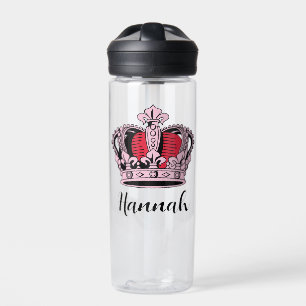 Customizable Princess Queen Crown Water Bottle