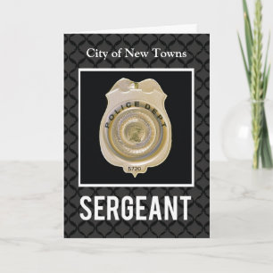 Customizable,  Promotion to Sergeant Card