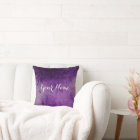Customizable Purple Gradient Name Pillow