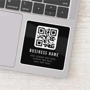 Customizable QR Code & Editable Text Template