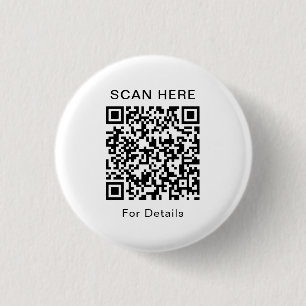 Customizable QR Code Round Button for Any Purpose