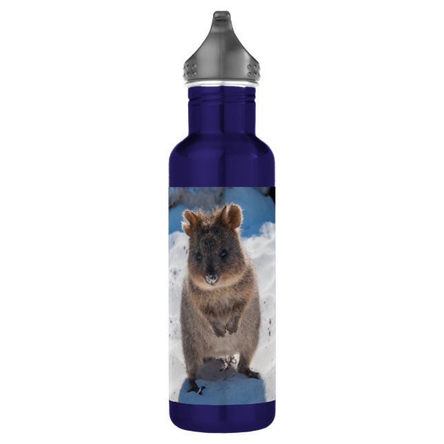 Customizable Quokka Beach Animal Blue 710 Ml Water Bottle (Right)