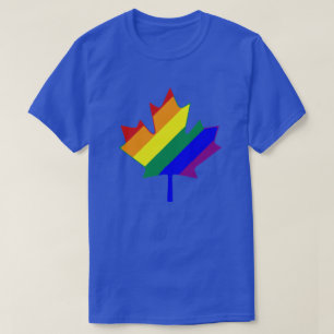 CUSTOMIZABLE RAINBOW MAPLE LEAF T-Shirt