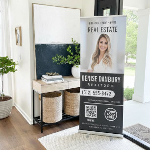 Customizable Real Estate Realtor Marketing  Retractable Banner