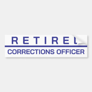 CUSTOMIZABLE  Retired Corrections Officer Sticker
