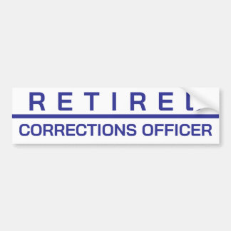 CUSTOMIZABLE Retired Corrections Officer Sticker