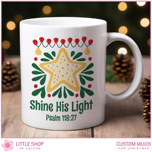 Customizable Retro Style Christmas Coffee Mug