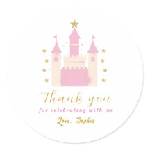 Customizable Round Sticker - Princes Castle