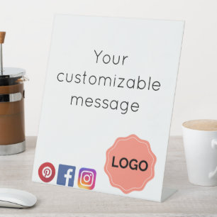 Customizable salon or spa sign