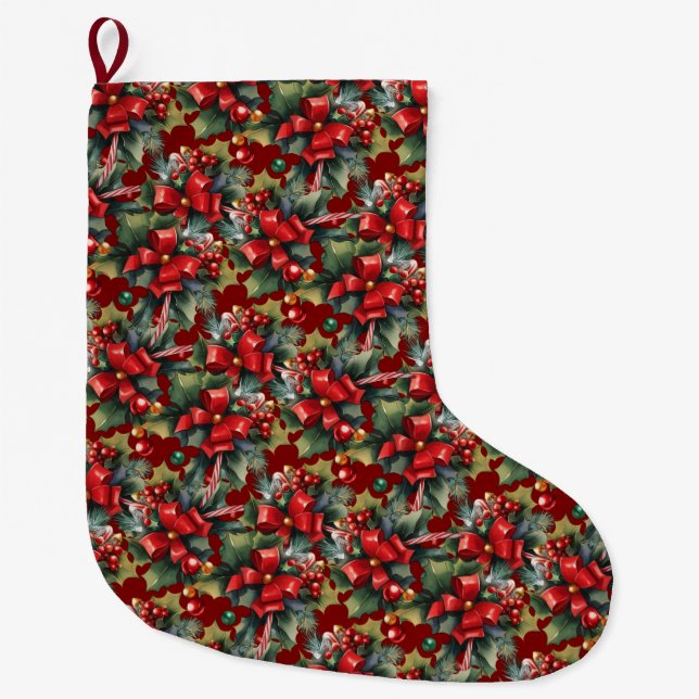 Customizable Santa Claus Christmas Stocking (Front)