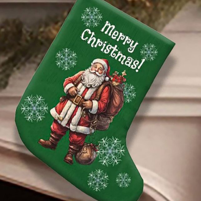 Customizable Santa Claus Christmas Stocking (Creator Uploaded)