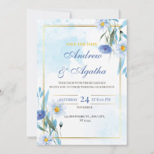 Customizable save the date weddind invitation