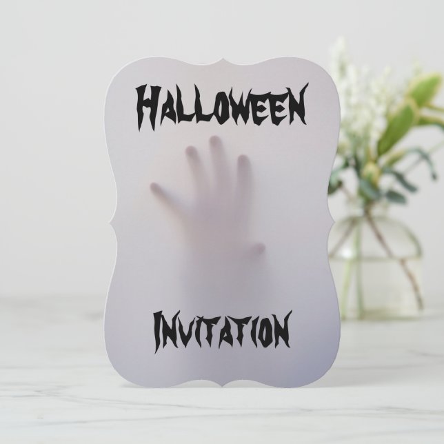 Customizable Scary Halloween invitation (Standing Front)