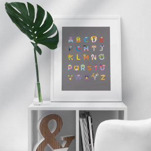 Customizable Sesame Street Alphabet Poster
