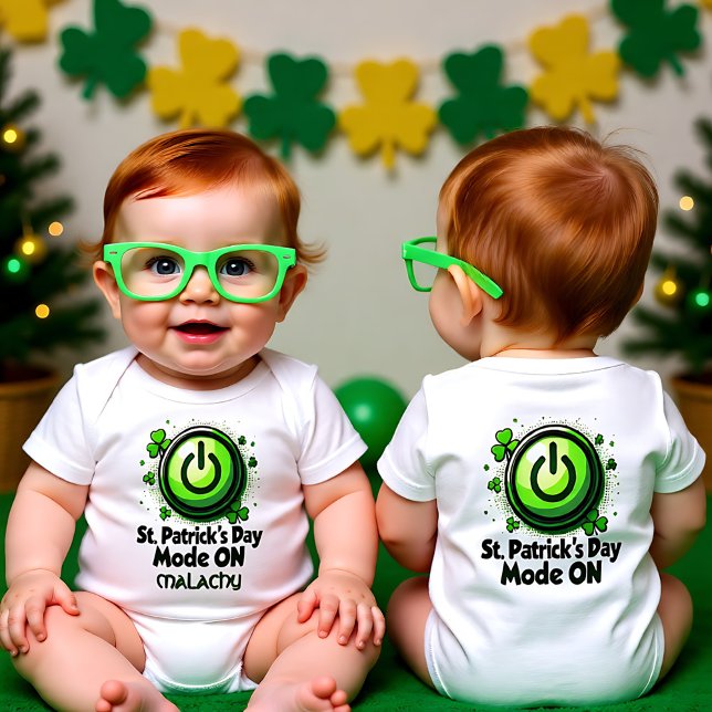 Customizable Shamrock Startup Baby Bodysuit (Customizable Shamrock Startup Baby Bodysuit)