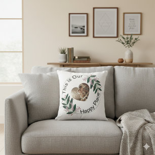 Customizable Simple Leaf Design Pillow