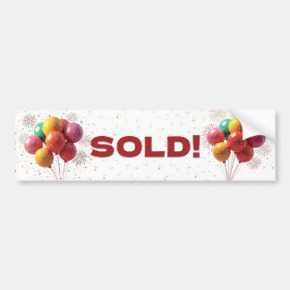 CUSTOMIZABLE SOLD! Realtor Outdoor Sticker