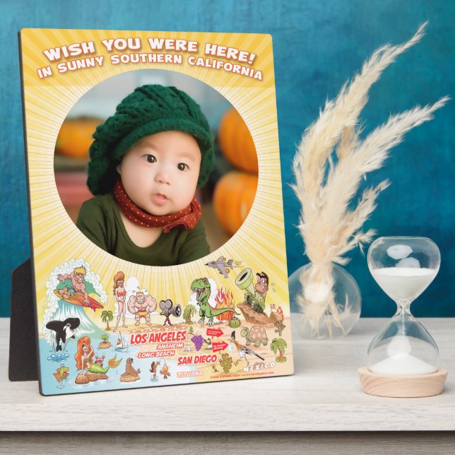 Customizable Southern Cal Cartoon Plaque (Side)