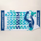 CUSTOMIZABLE Swim Athlete's Beach Towel