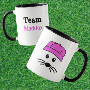 Customizable Team Little Mouse Baseball Player Mug