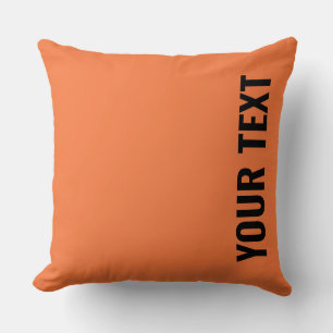 Customizable Text Athletic Orange Double Sided Cushion