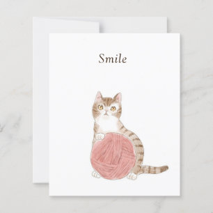Customizable Text Cat and Ball of Yarn Author: Shi